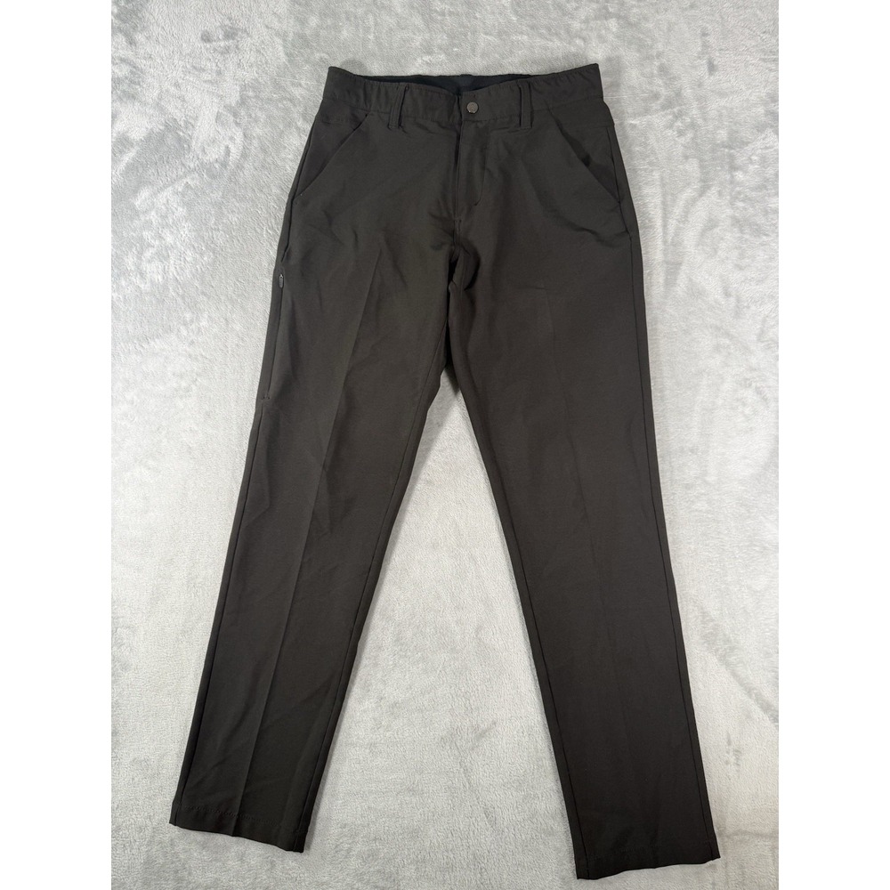 Bylt Kinetic Pant Men's 31x29 Black Flat Front Performance‎ Stretch Chino